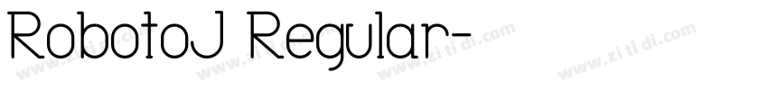 RobotoJ Regular字体转换
